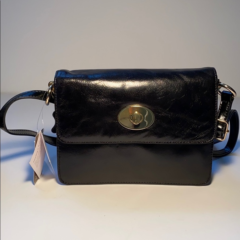 Giani Bernini Black Glazed Crossbody